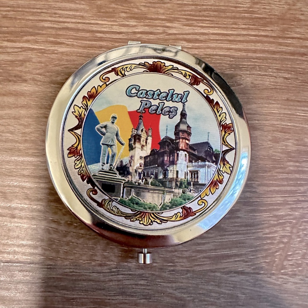 🇷🇴 GORGEOUS Double Compact Mirror From Romania🇷🇴